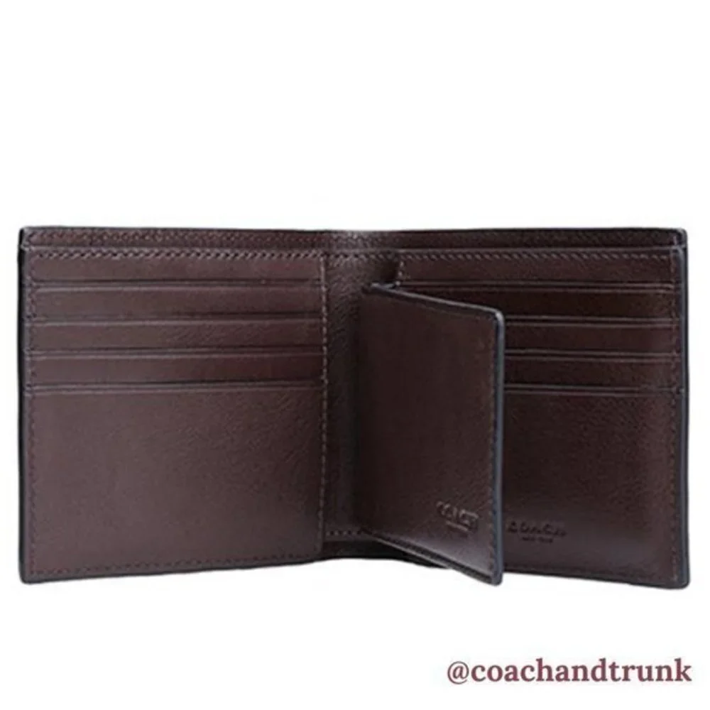 COACH Leather 3 in 1 Wallet Compact Mahogany NWT